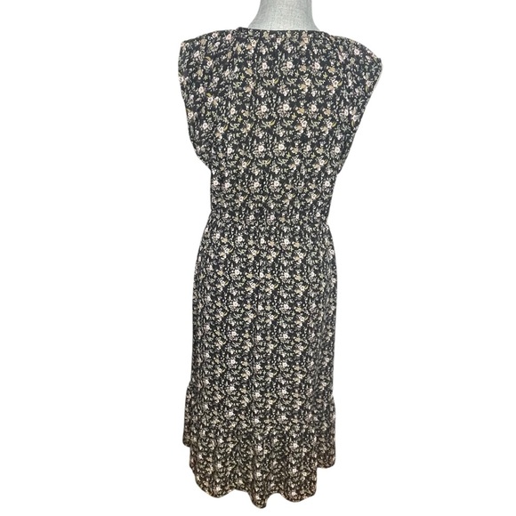 J. Crew Mercantile cap-sleeve midi dress superbloom size S - Picture 3 of 13